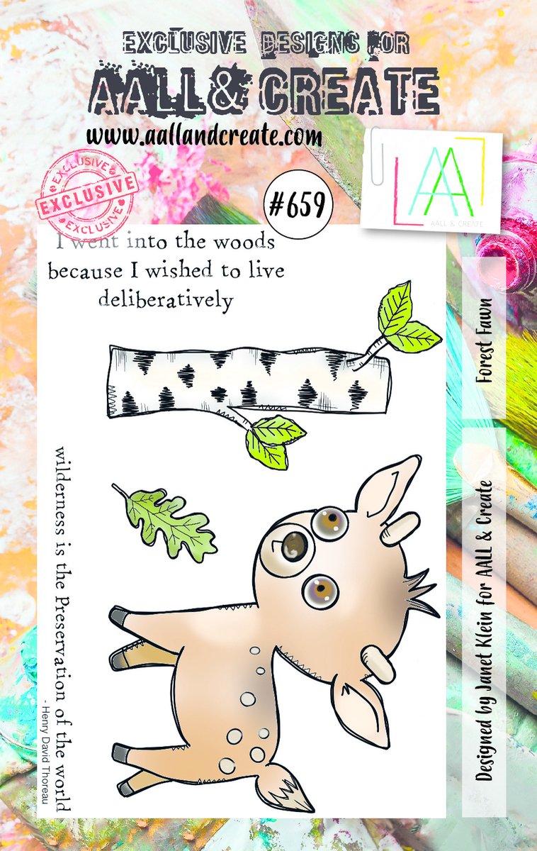 Clear Stamp Set A7 Forest Fawn (AALL-TP-659)