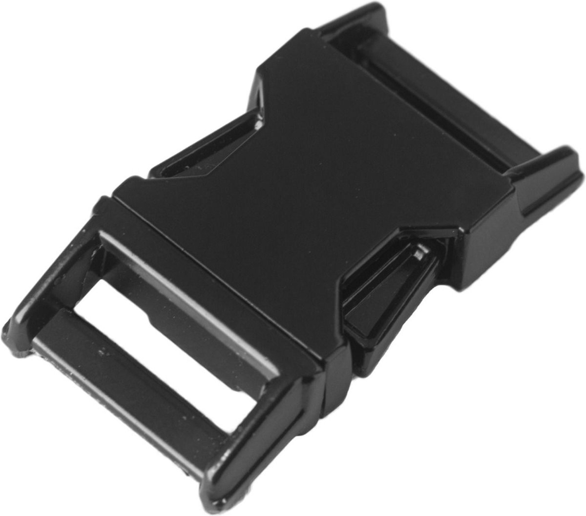 Paracord metalen buckle / sluiting - Zwart - 25 x 45mm