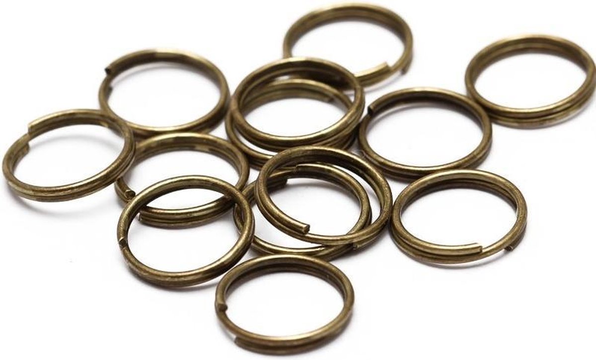 Sleutelring - 12mm - Brons - Per 10 stuks
