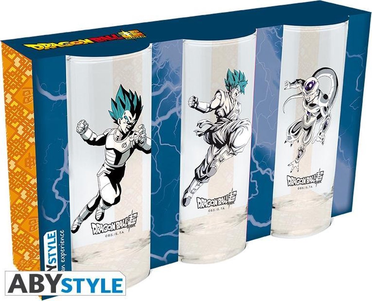 ABYstyle Dragon Ball Super 3 Glazen Set  NIEUW