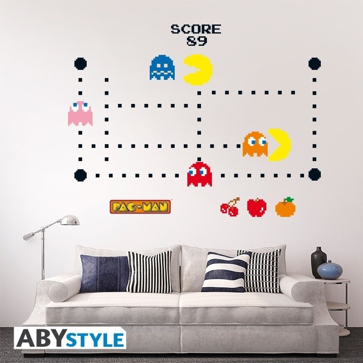 PAC-MAN - Stickers - 50x70cm - Characters & Maze