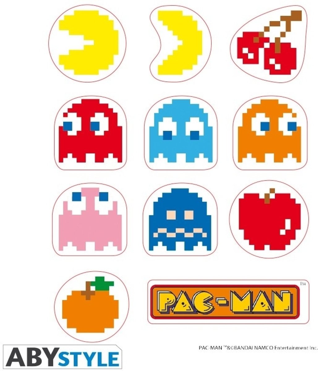 Pac-man Mini Stickers