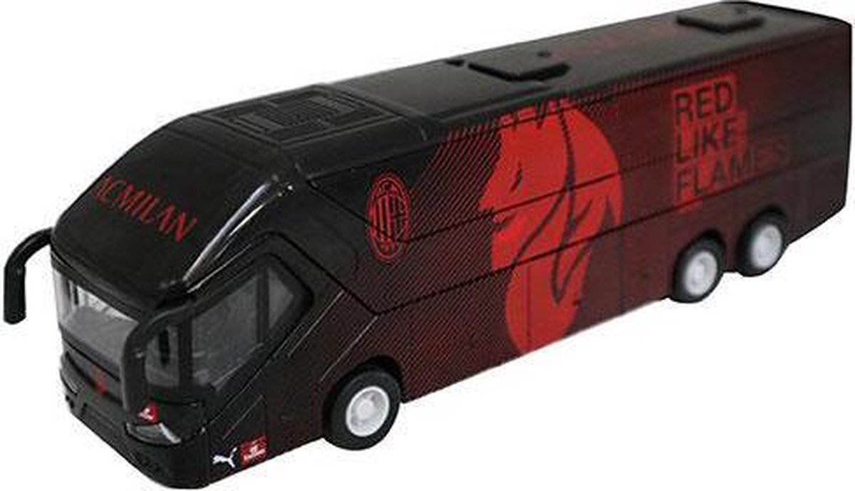 AC Milan spelersbus speelgoedvoertuig