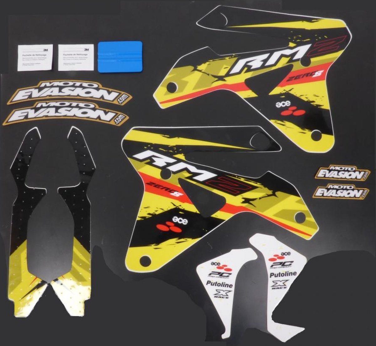 stickers ace voor motor suzuki 450 rmz na 2007 as0505315 nieuw