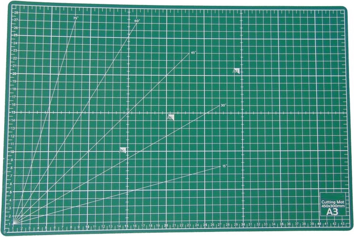 ACROPAQ AM3 - A3 snijmat Zelf-herstellend Dubbelzijdig bedrukt Groen