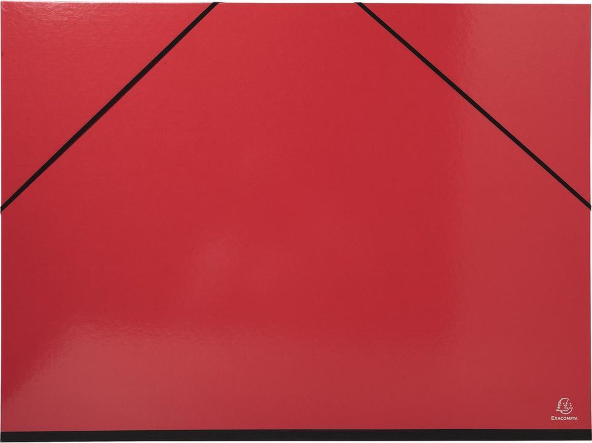 Tekenmap A2 - 52 x 72 cm - met Elastieken - Rood