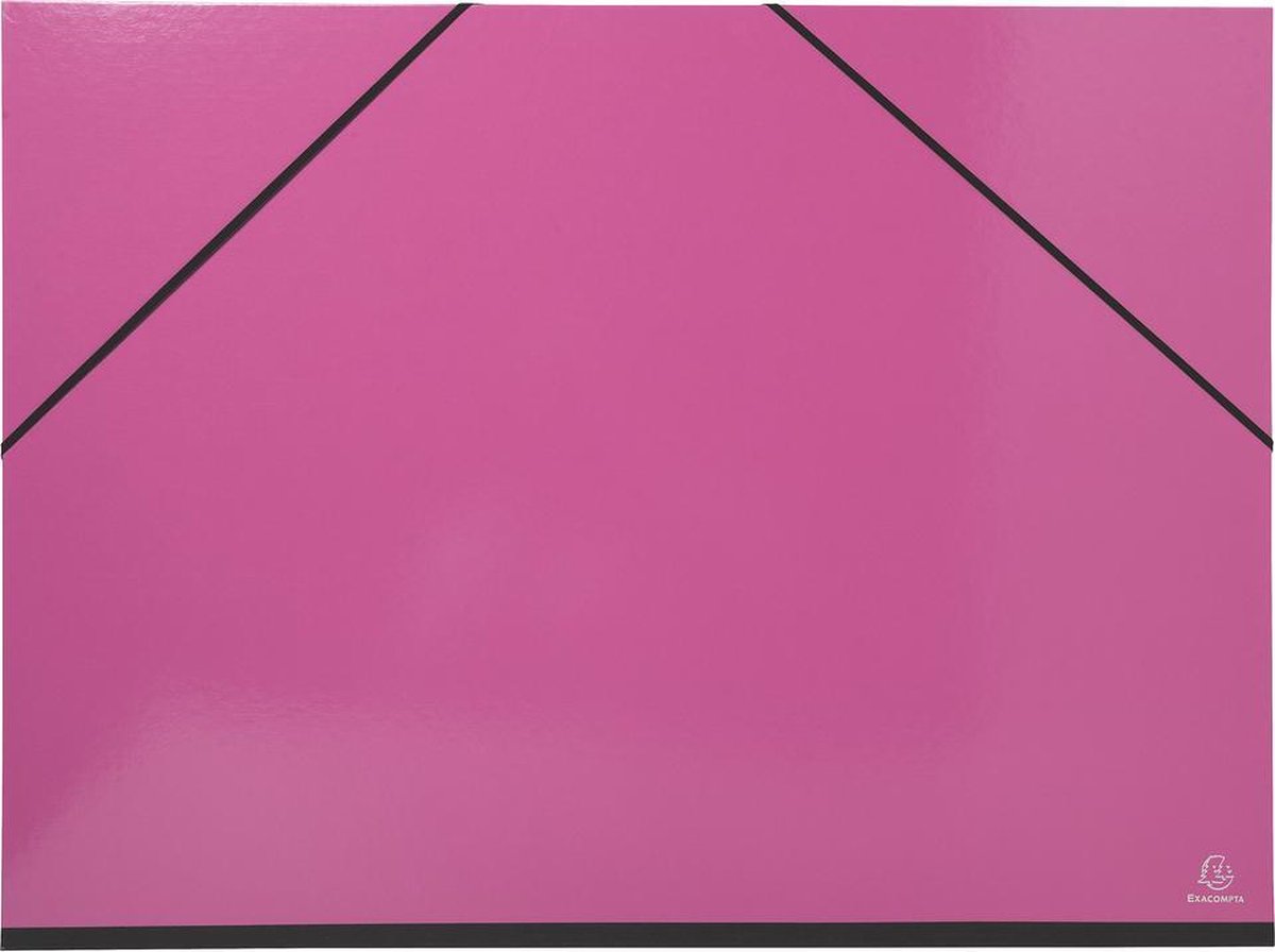 Tekenmap A2 - 52 x 72 cm - met Elastieken - Roze