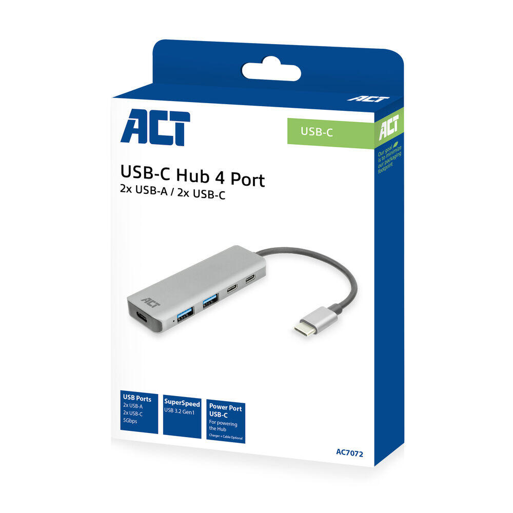ACT AC7072 USB-C hub USB-A & USB-C