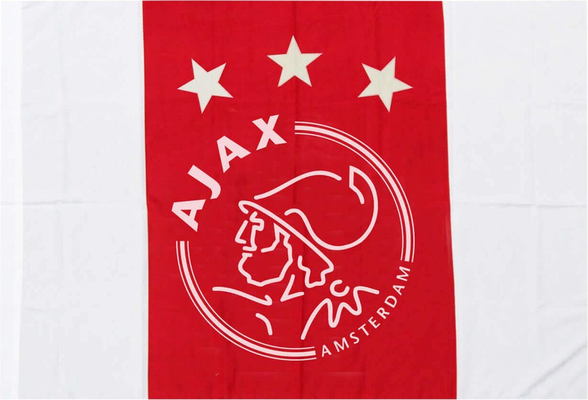 Ajax vlag 150x225cm - wit/rood/wit