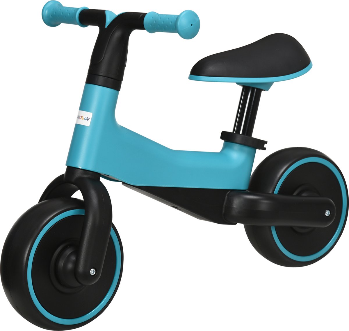 AIYAPLAY - Kinderloopfiets - Metalen frame - Verstelbare Stoel - Blauw