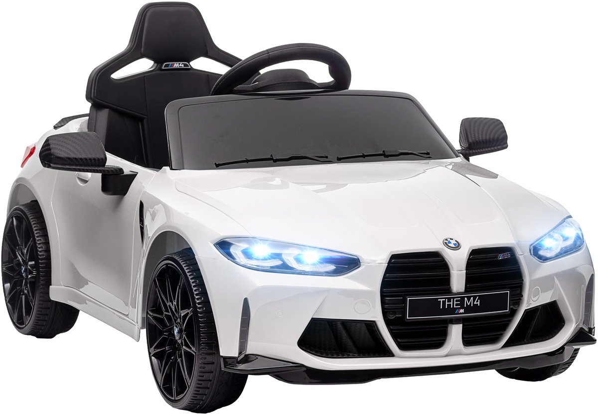 AIYAPLAY Elektrische kinderauto Kunststof, Metaal 108L x 69,5B x 51H cm Wit