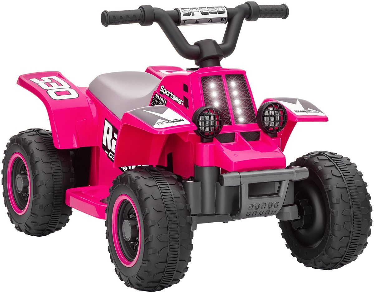 AIYAPLAY Elektrische kinderauto Kunststof, Metaal 70,5L x 42,5B x 46,5H cm Roze