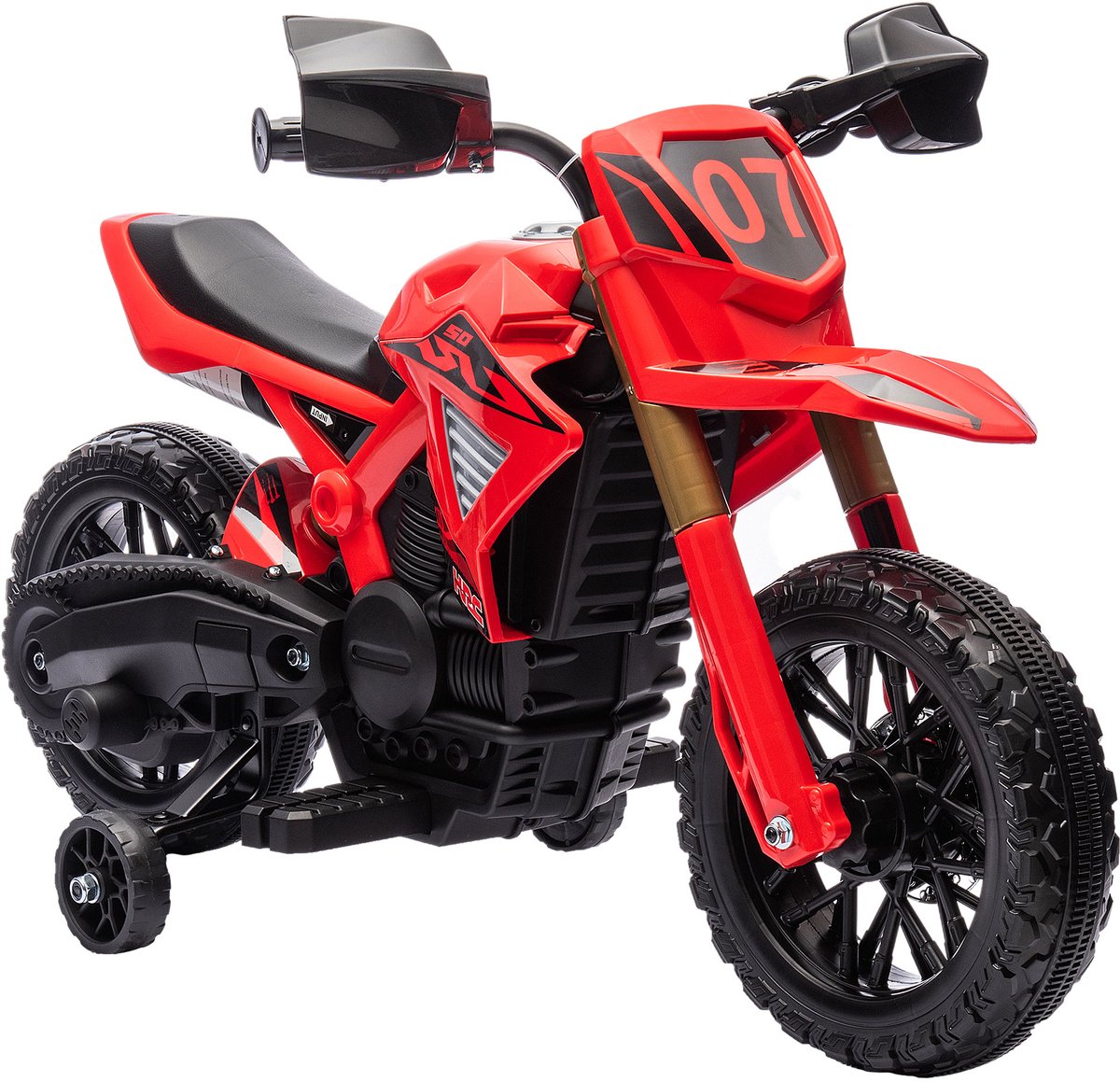   Elektrische kindermotor Kunststof, Metaal 105L x 57B x 62H cm Rood