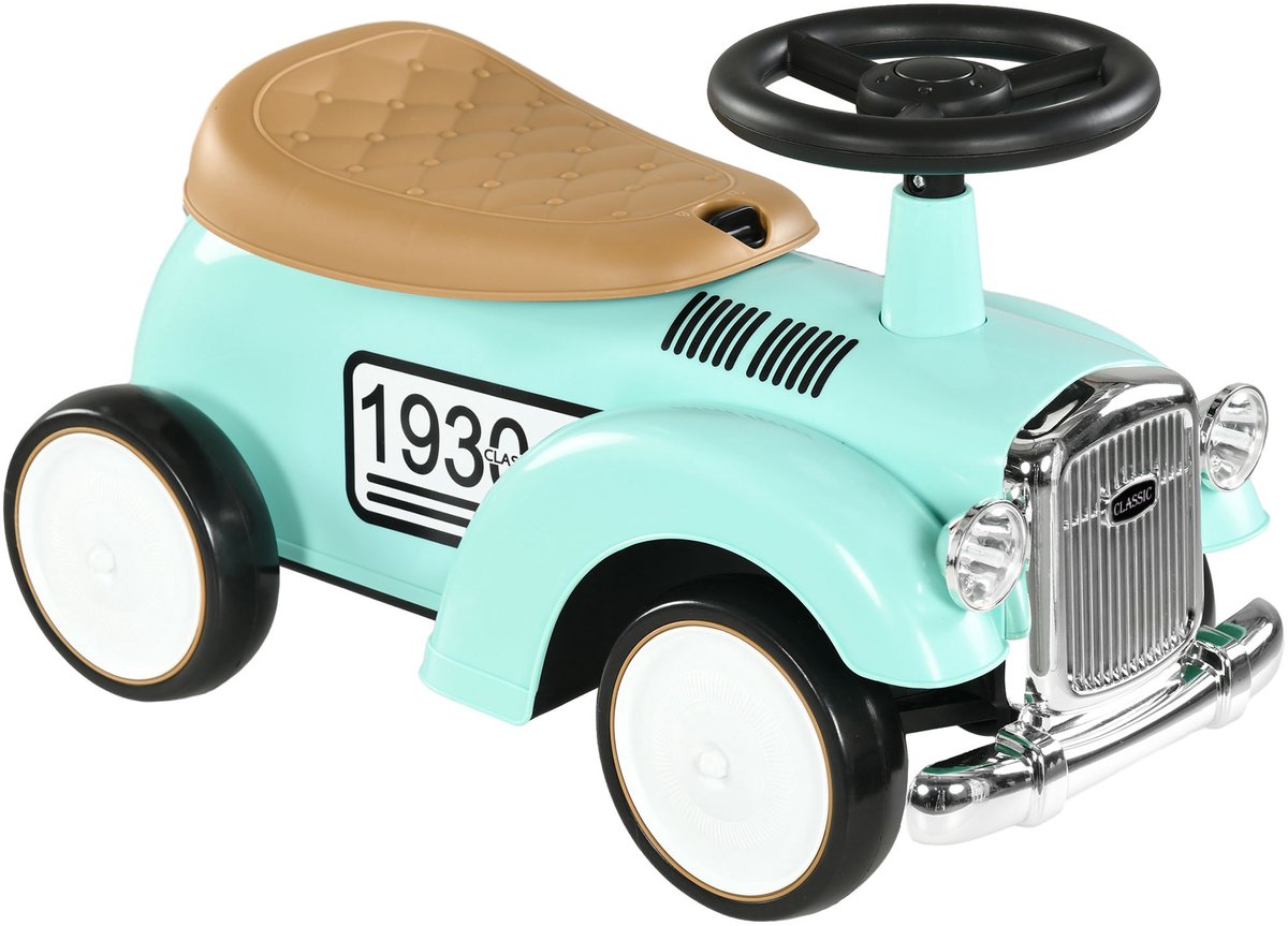   Kinder Glijauto Kunststof, Metaal 58L x 27B x 35H cm Groen