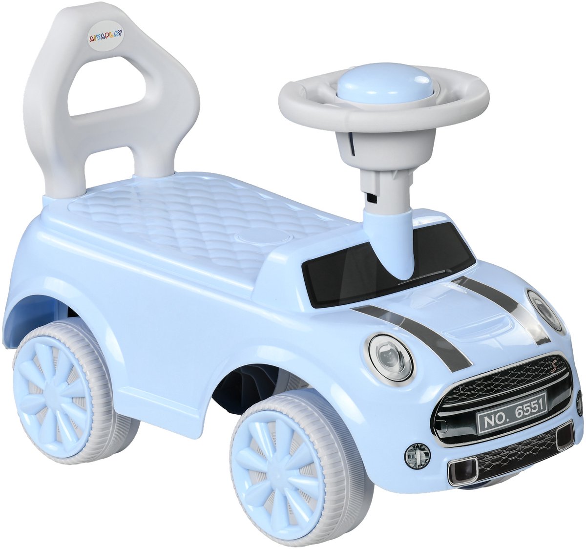 AIYAPLAY Kinder Glijauto Plastic 53L x 25B x 35H cm Lichtblauw