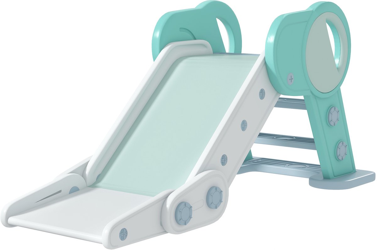 AIYAPLAY kinderglijbaan - antislipladder - opvouwbaar - groen