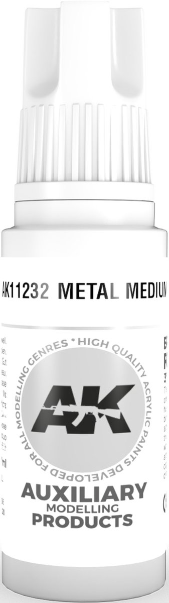 AK 3rd Gen Acrylics: Metal Medium (17ml)