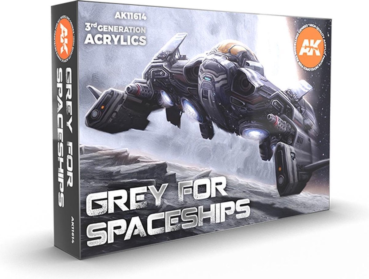 AK interactive Grey For Spaceships - 6 kleuren - 17ml - AK11614