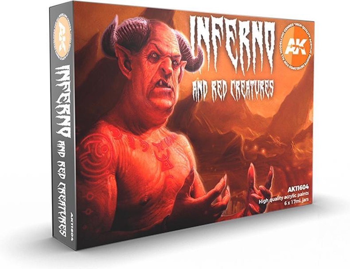 AK interactive Inferno And Red Creatures - 6 kleuren - 17ml