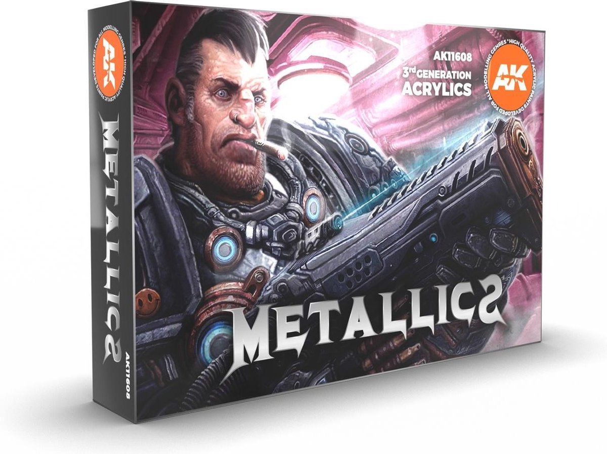 AK interactive Metallics Set - 6 colors - 17ml - AK11608