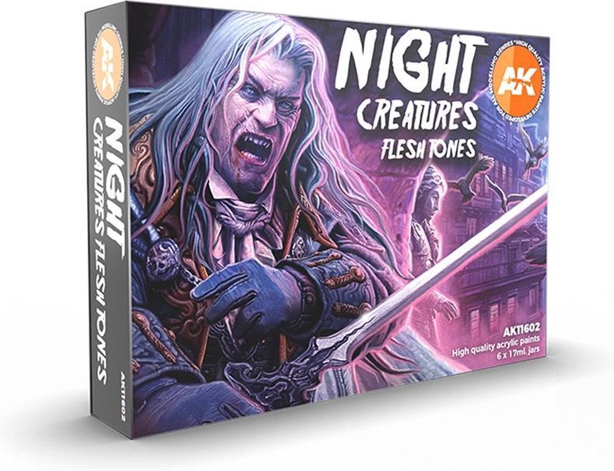 AK interactive Night Creatures Flesh Tones - 6 kleuren - 17ml