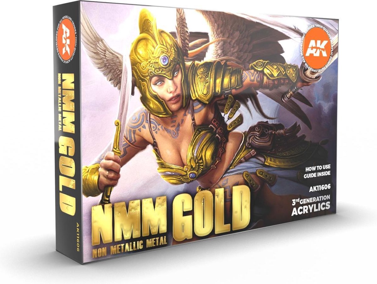 AK interactive Nmm (Non Metallic Metal) Gold Set - 6 kleuren - 17ml - AK11606
