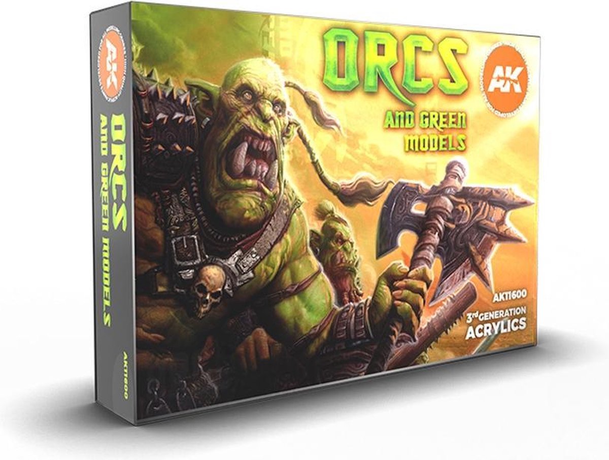 AK interactive Orcs And Green Creatures - 6 kleuren - 17ml