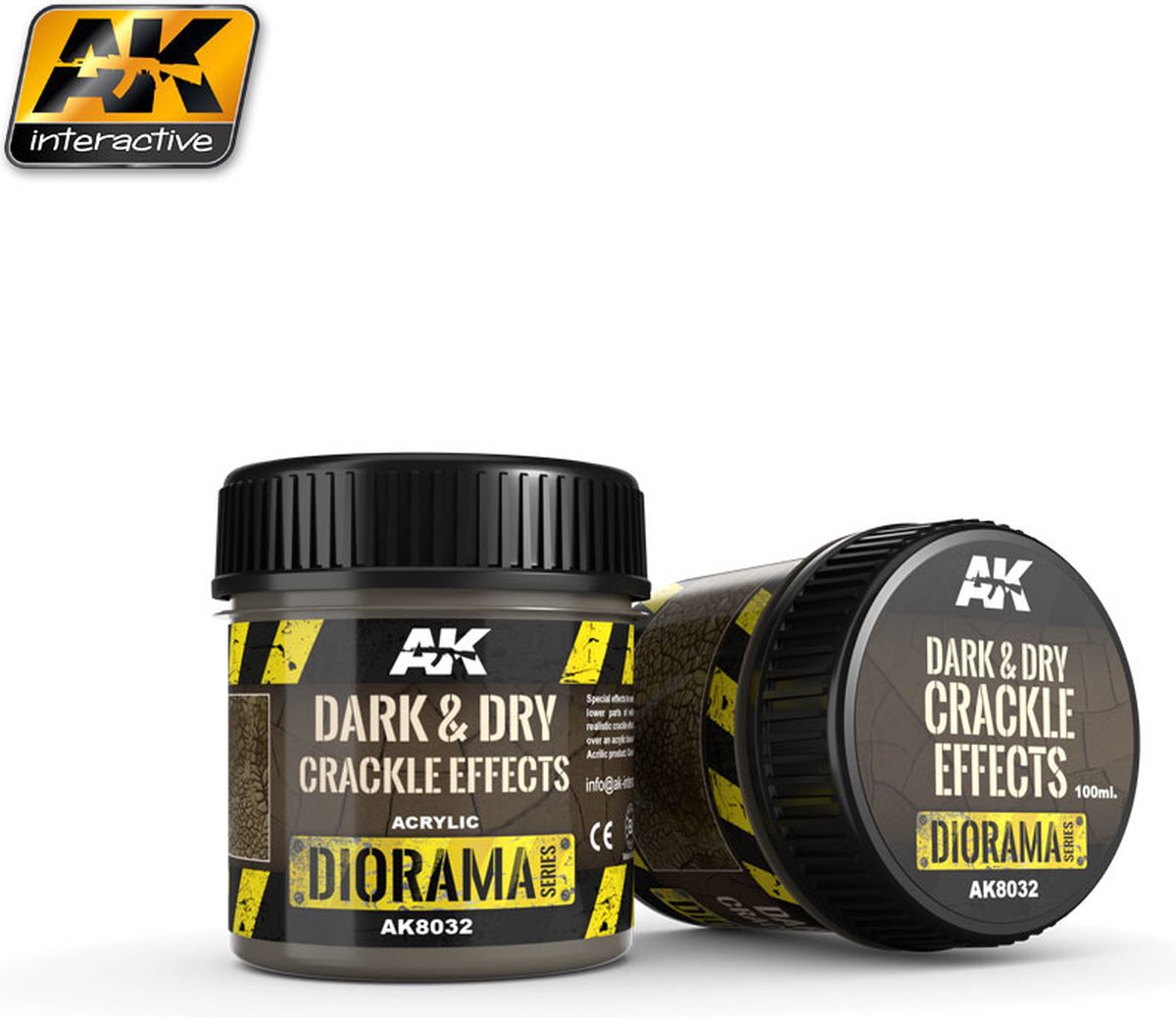 Dark & Dry Crackle Effects - 100ml (Acrylic) - AK-8032