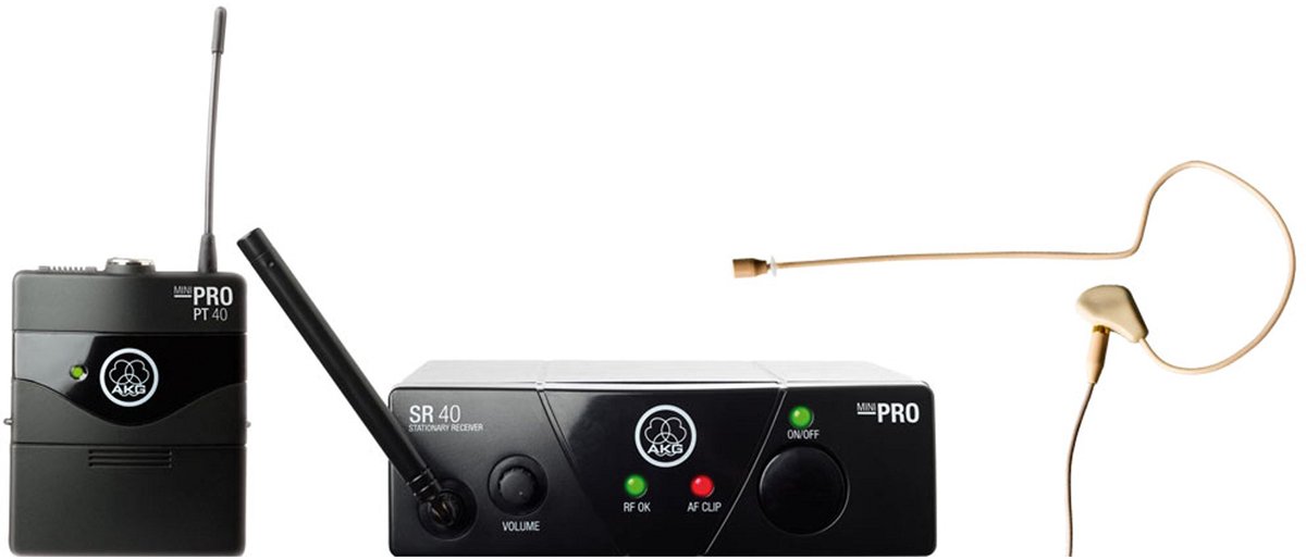 AKG WMS 40 Mini Earmic Set ISM 2/864,375 MHz - Systemen voor koptelefoons