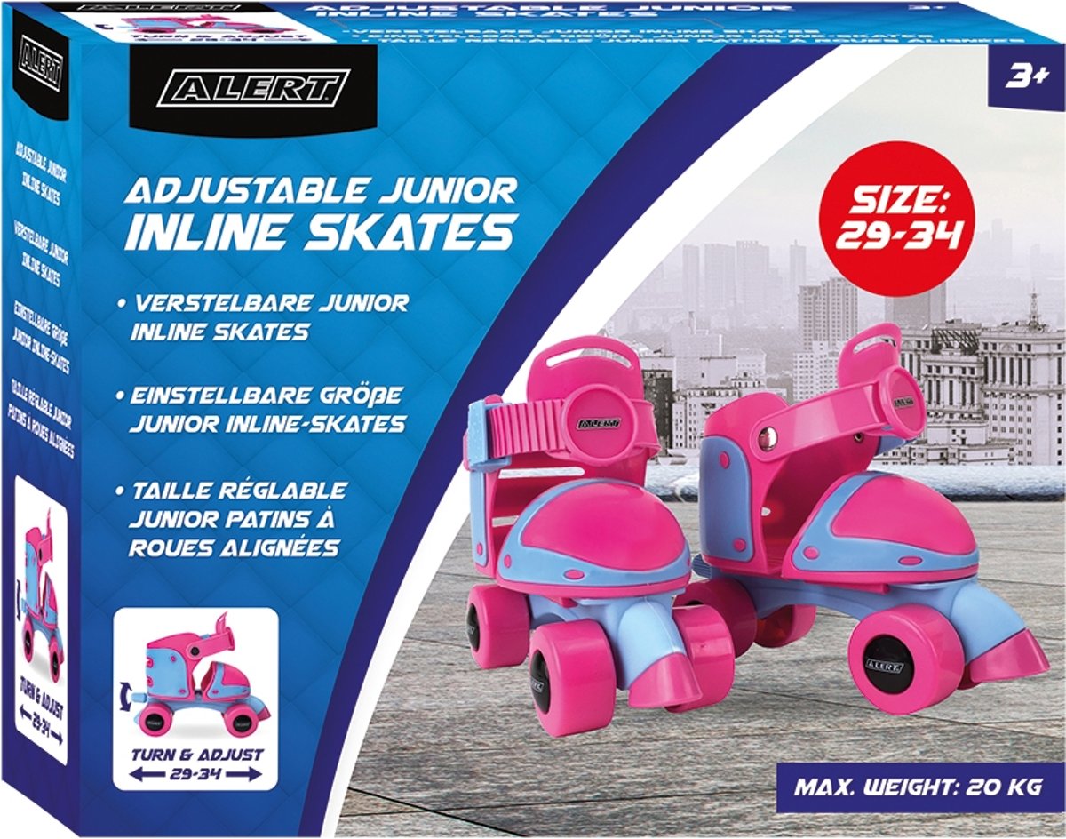 Rolschaatsen Junior Alert - Maat 29-34 - Roze