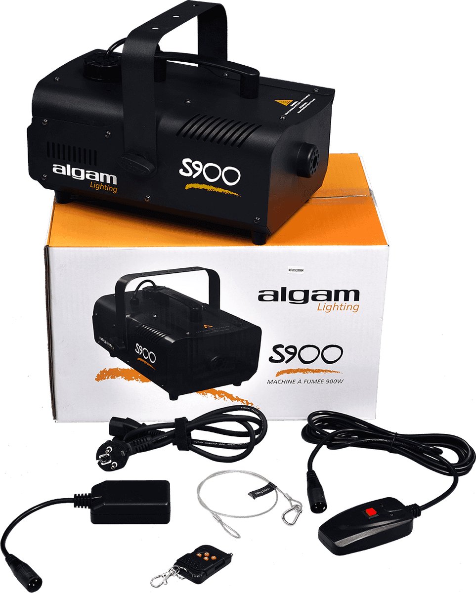 Algam Lighting -   - compacte rookmachine - stevige rookmachine -   900W - met 2 afstandsbedieningen