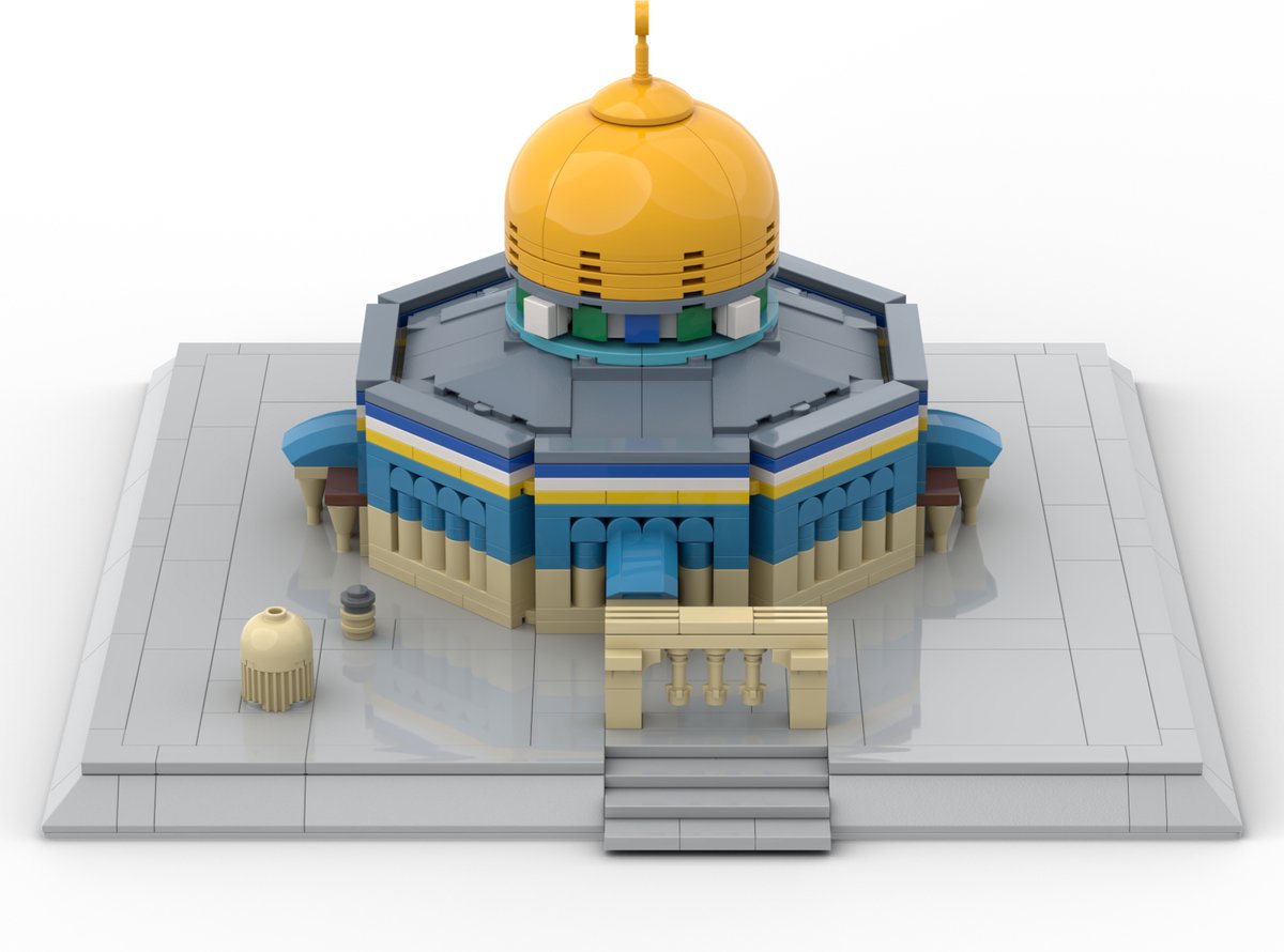 Palestina Al-Aqsa Rotskoepel Bouwset - 692 Blokjes - Bouwinstructies Met Verhalen Over Al-Aqsa en de Islam - ALIFAAT