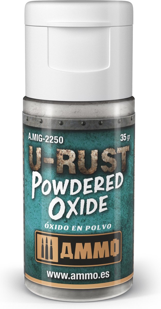 AMMO MIG 2250 U-Rust Powdered Oxide - 15ml Effecten potje