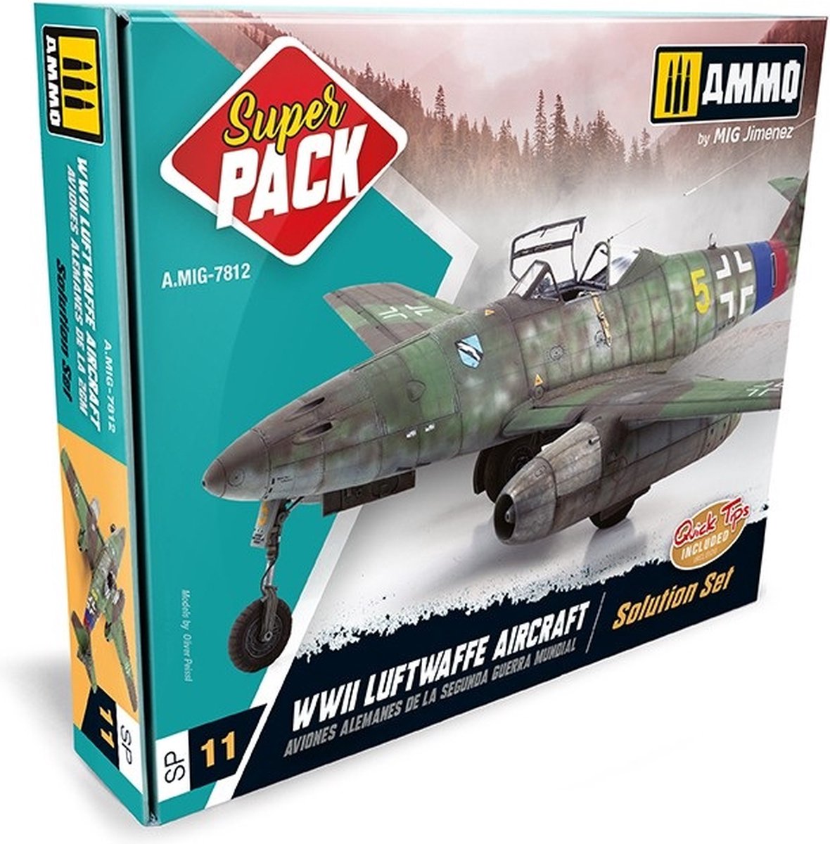 AMMO MIG 7812 Super Pack Luftwaffe WWII - Solution Set Effecten set