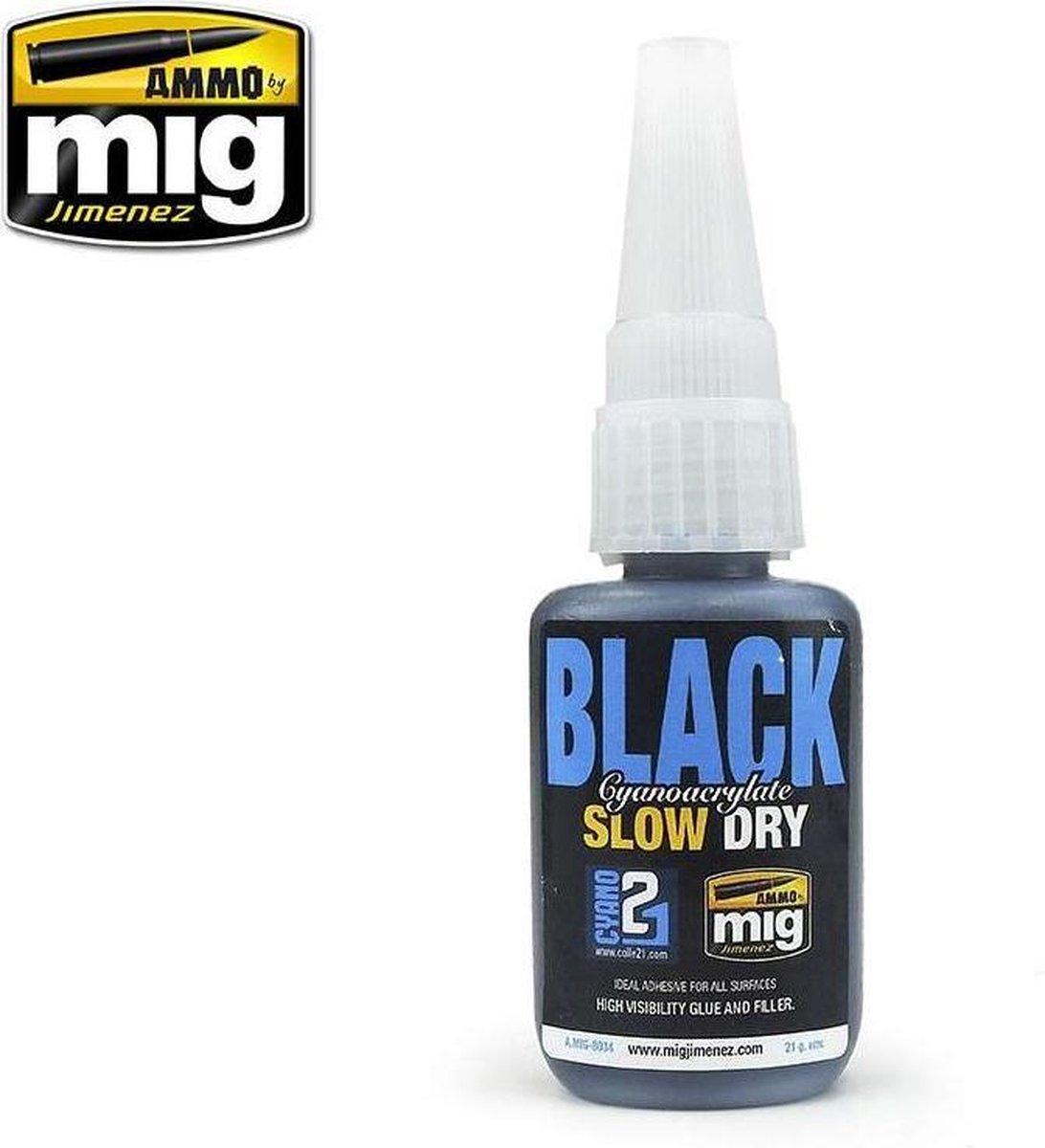   8034 Black Slow Dry Cyanoacrylate Lijm