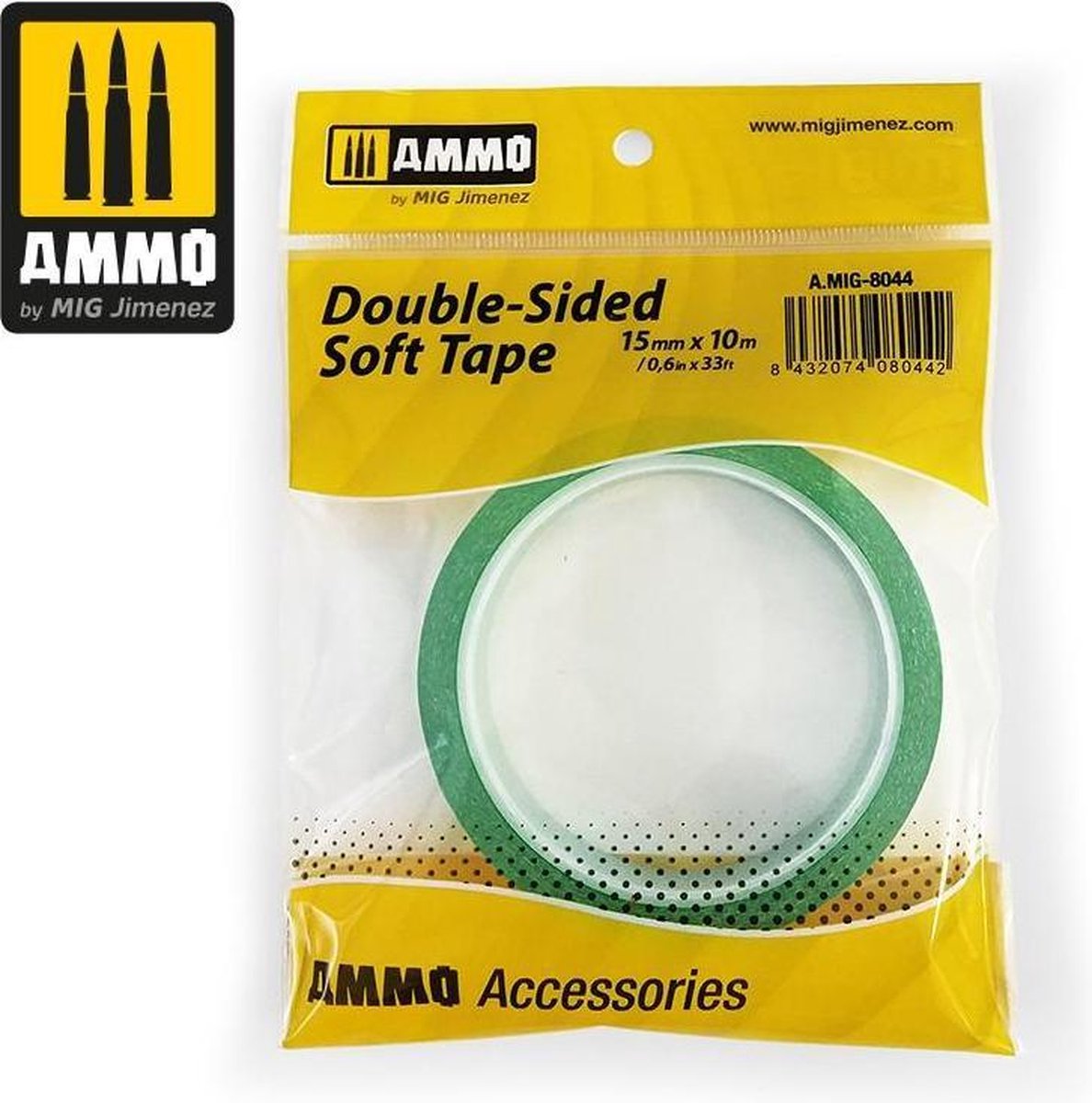   8044 Double Sided Soft Tape (15mmX10m) Tape
