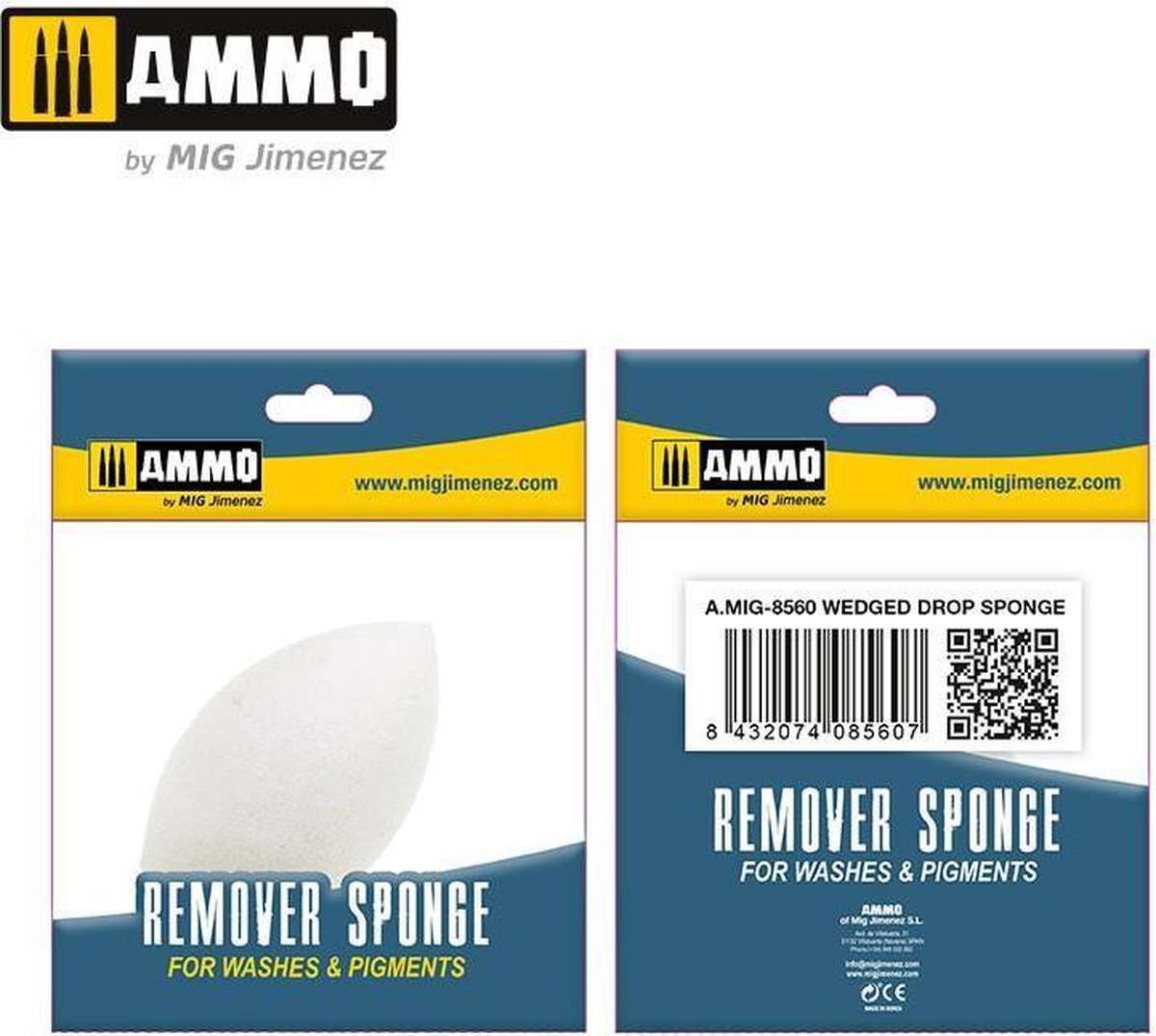 AMMO MIG 8560 Wedged Drop Sponge Spons(en)