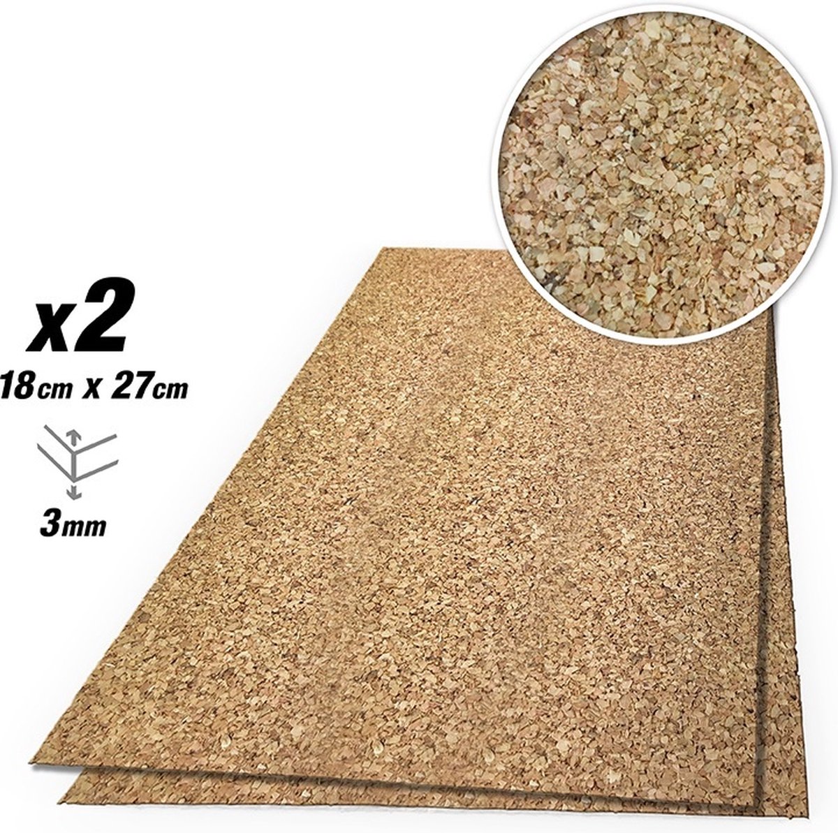 AMMO MIG 8840 Create Cork - Medium Grain - 3mm -2x Kurk