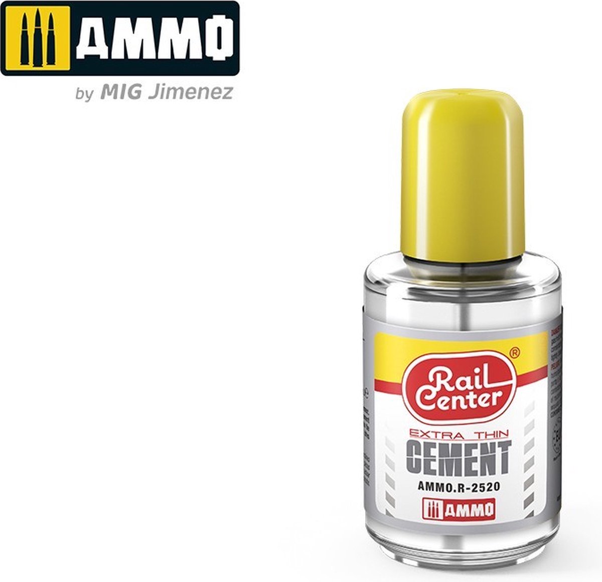AMMO MIG Hobbylijm - MIG R2520 Rail Center - Extra Thin Cement - Lijm - 30ml Lijm