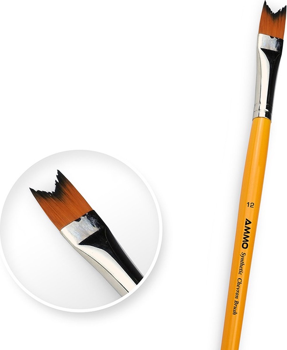 AMMO MIG Hobbypenseel - MIG 8588 Synthetische Chevron Penseel Nr.12 Penseel