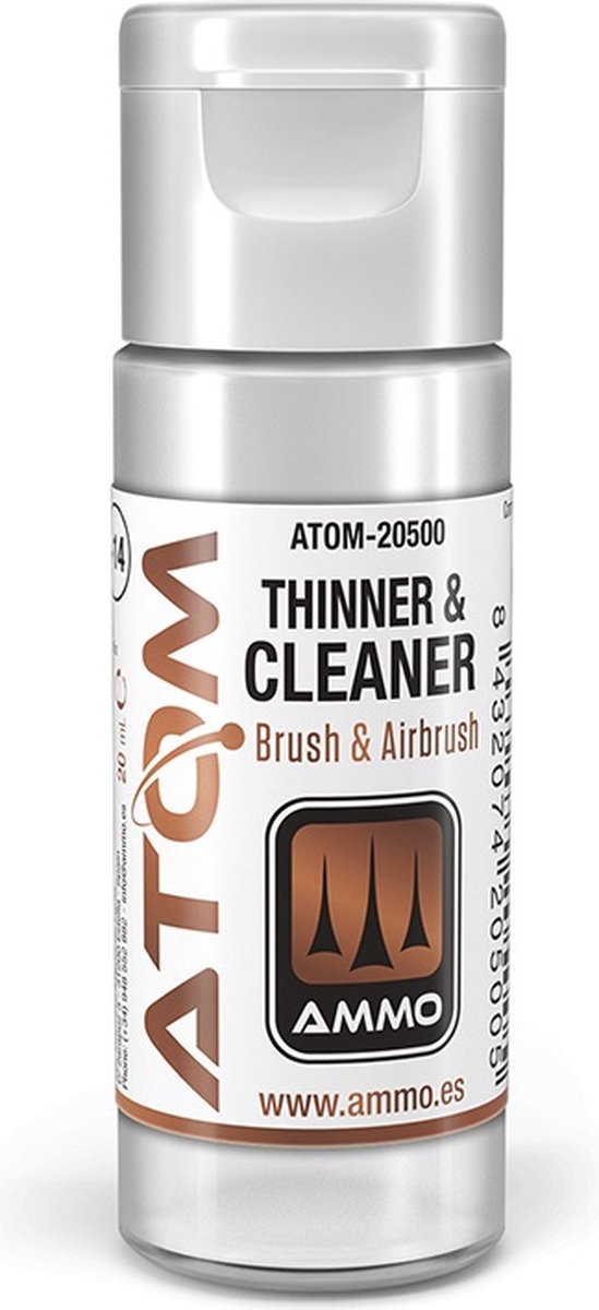AMMO MIG Hobbyverf - MIG 20500 ATOM - Thinner and Cleaner - 20ml Verdunner - 20 ml
