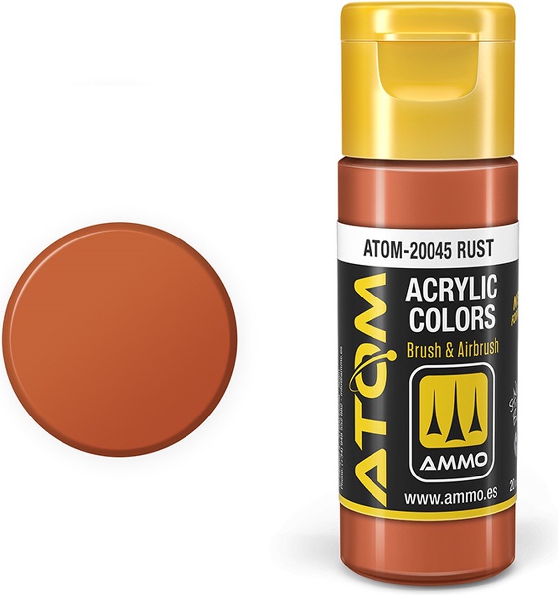 AMMO MIG Hobbyverf Acrylverf - MIG 20045 ATOM - Rust - Acryl - 20ml Verf flesje - 20 ml