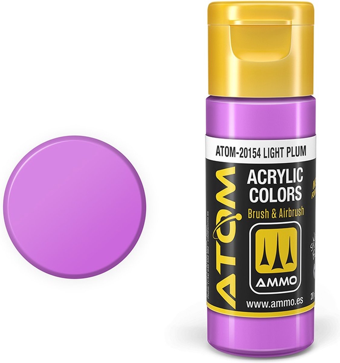 AMMO MIG Hobbyverf Acrylverf - MIG 20154 ATOM - Light Plum - Acryl - 20ml Verf flesje - 20 ml