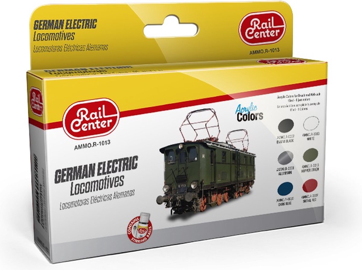 AMMO MIG Hobbyverf Acrylverf - MIG R1013 German Electric Locomotives - Acryl Set Verf set - 6x 15 ml
