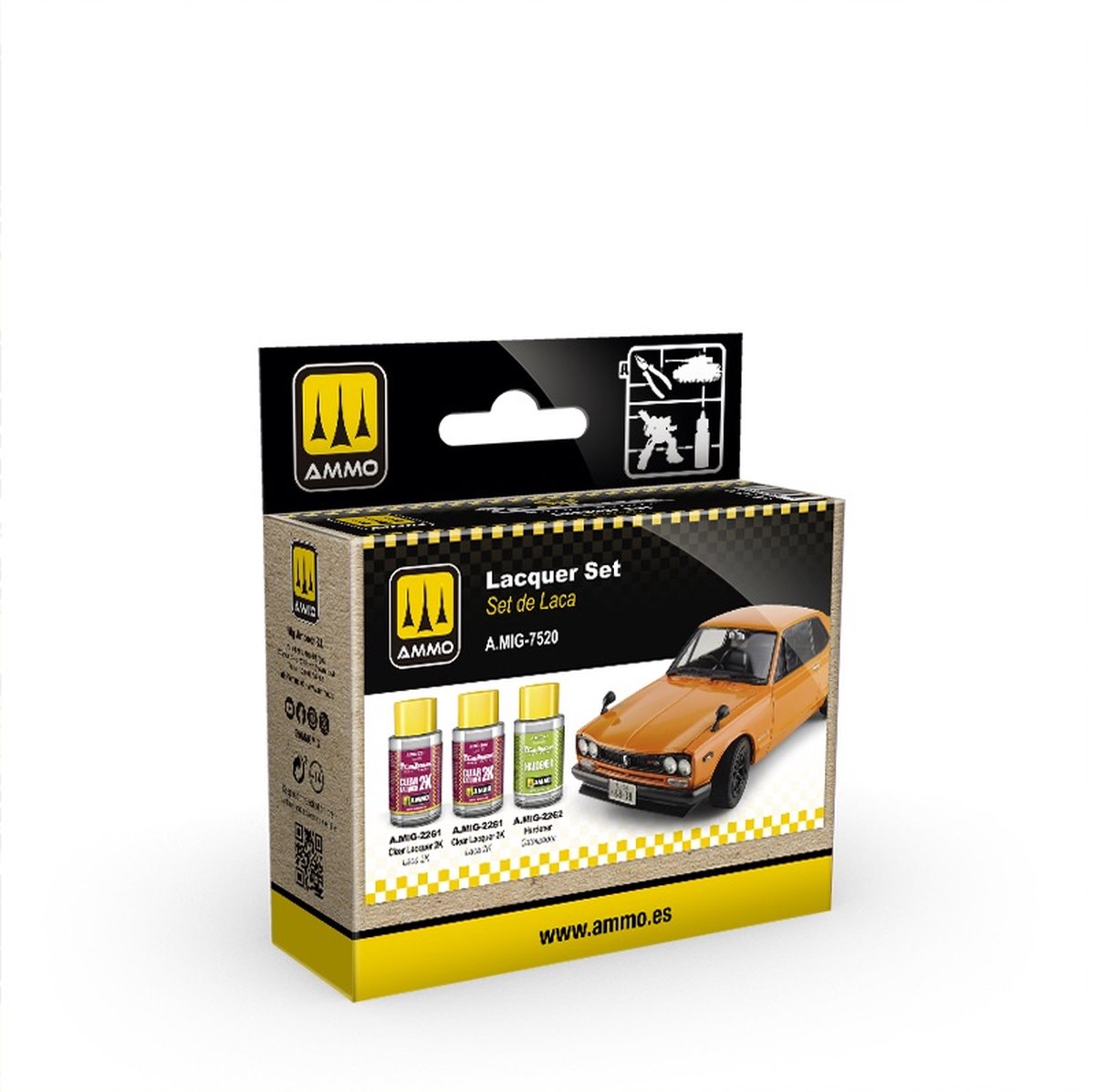 AMMO MIG Hobbyverf Olieverf - MIG 7520 Cobra Motor Paints - Lacquer Set 3x30ml Verf set - 3 x 30 ml