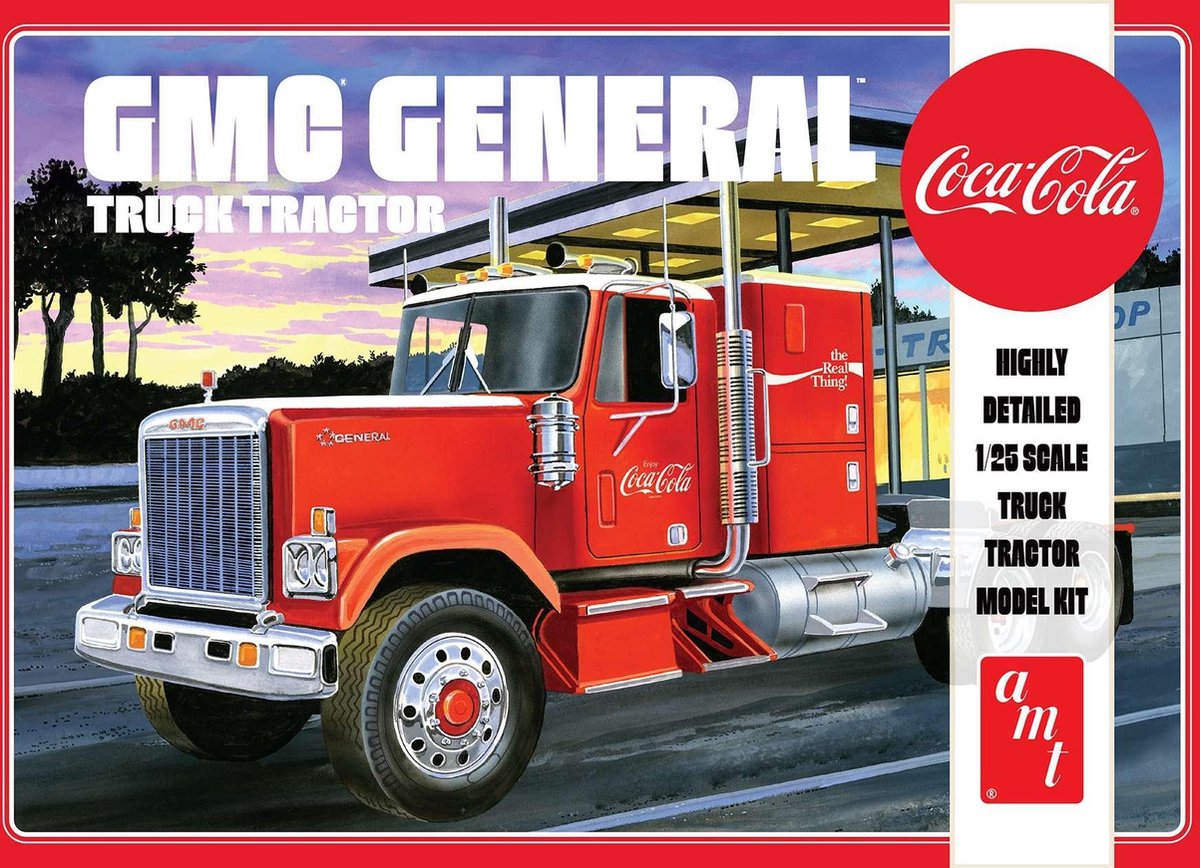 1:25 AMT 1179 Coca Cola GMC General Truck Plastic kit