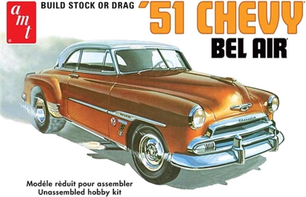 1:25 AMT 862 Chevy Bel Air 1951 Car Plastic kit