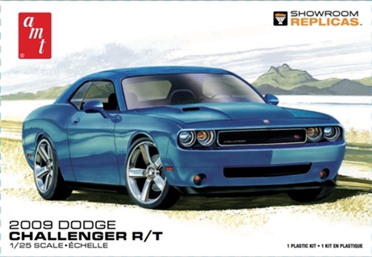 AMT Modelbouwpakket Auto - 1117 2009 Dodge Challenger R/T - Showroom Replicas - Amerikaanse Auto Plastic - 1:25 -