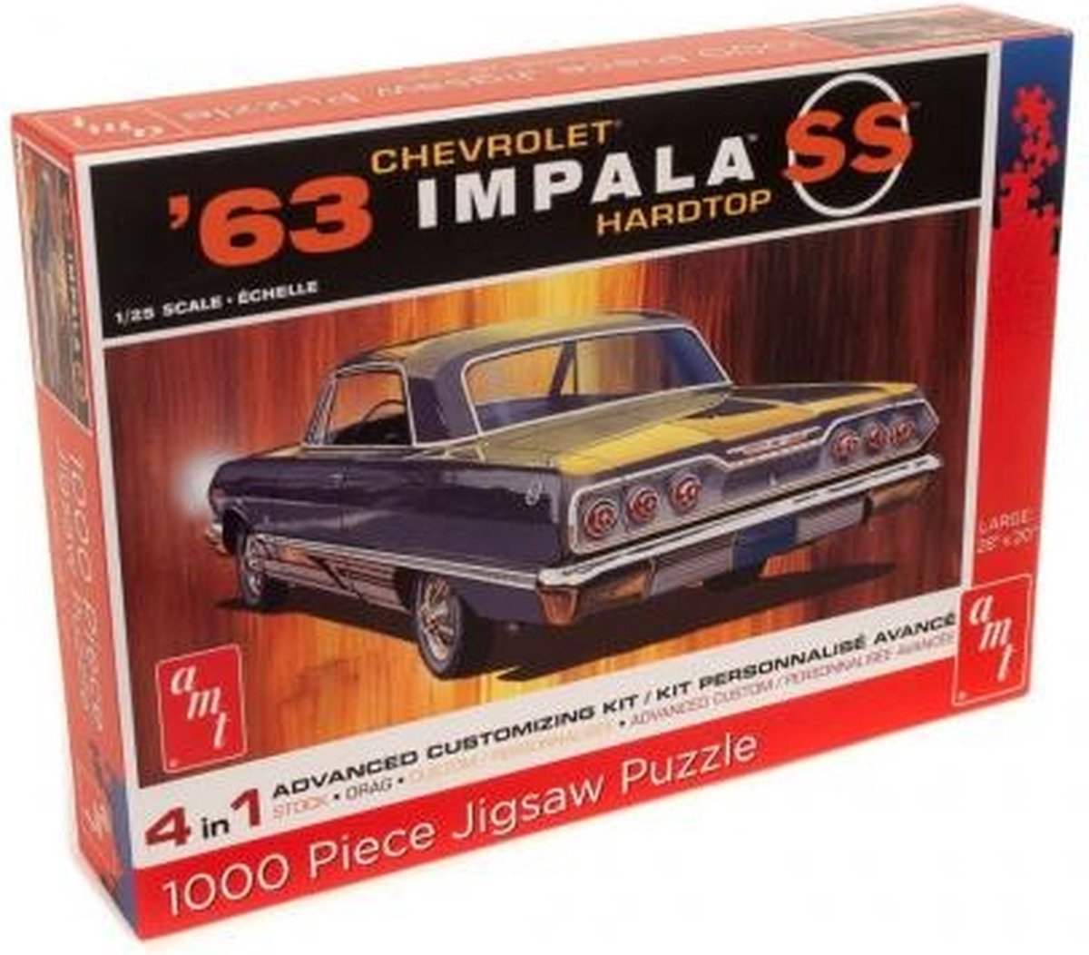 Legpuzzel Chevrolet Impala SS Hardtop 1963 - 1:25 - AMT