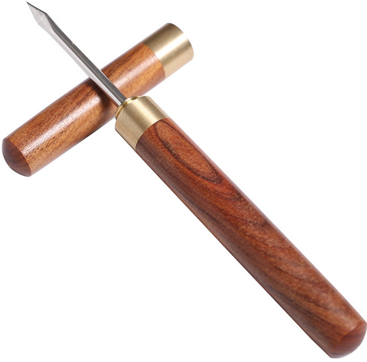 Palissander thee naald - Thee mes - Thee ceremonie accessoires - Ijspriem - Ijs snijwerk - Thee opener - ANMI